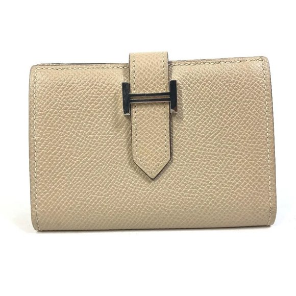 authenticity guaranteed HERMES Bearn mini Business Card Holder Card Case - Picture 1 of 7